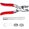 Metal Snaps Buttons Kit with Pliers Press Tool