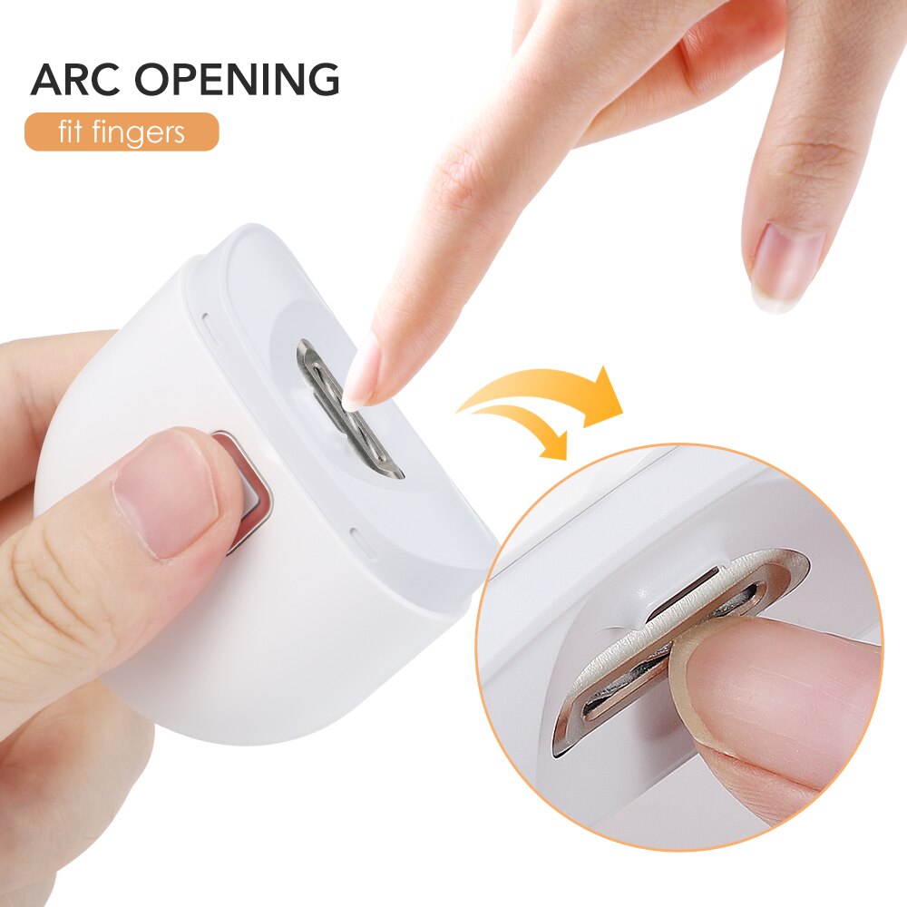 Electric Nail Clipper With Auxiliary Lighting Automatic Nail Grinder
