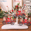 1Pc Christmas Wooden Biker Doll Pendants Cute Xmas Tree Hanging Ornaments DIY Home Christmas Party New Year Gifts Decorations