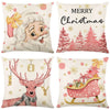 45cm Merry Christmas Cushion Cover Pillowcase 2023 Christmas Decorations for Home Ornament New Year Christmas Decor 2024 Noel