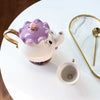 New Cartoon  Teapot Plate Saucer and Mrs. Teapot Teacup Beast Lovely Christmas Gift  Tea   The best gift for a friend