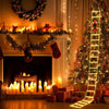 3m Christmas Santa Claus Doll Climbing Ladder Light Decorations 2024 Waterproof Led Lights Indoor Outdoor  Garden Decor 2023